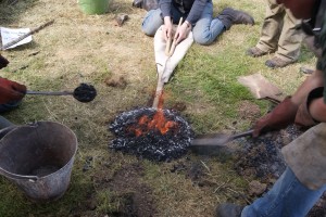 Bowl furnace in action